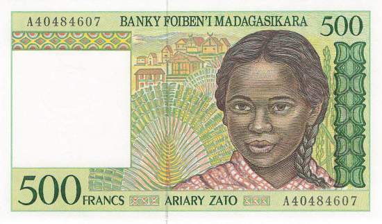 500 Francs p75a 1988